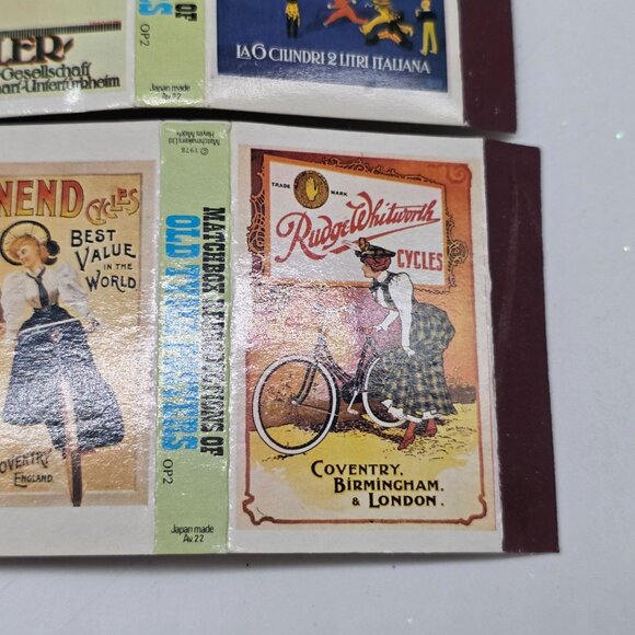 Vintage Old Tyme Posters Matches Box Collection 3 Boxes Includes 6 Original Imag - Picture 7 of 8